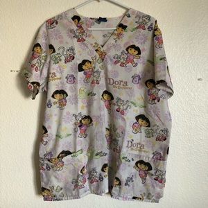 Scrub top- Dora the explorer